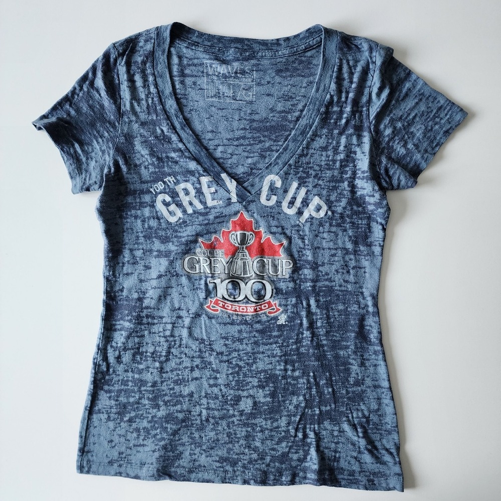Grey Cup 100th CFL Championship Toronto 2012 Shirt Large Burnout Football Canada